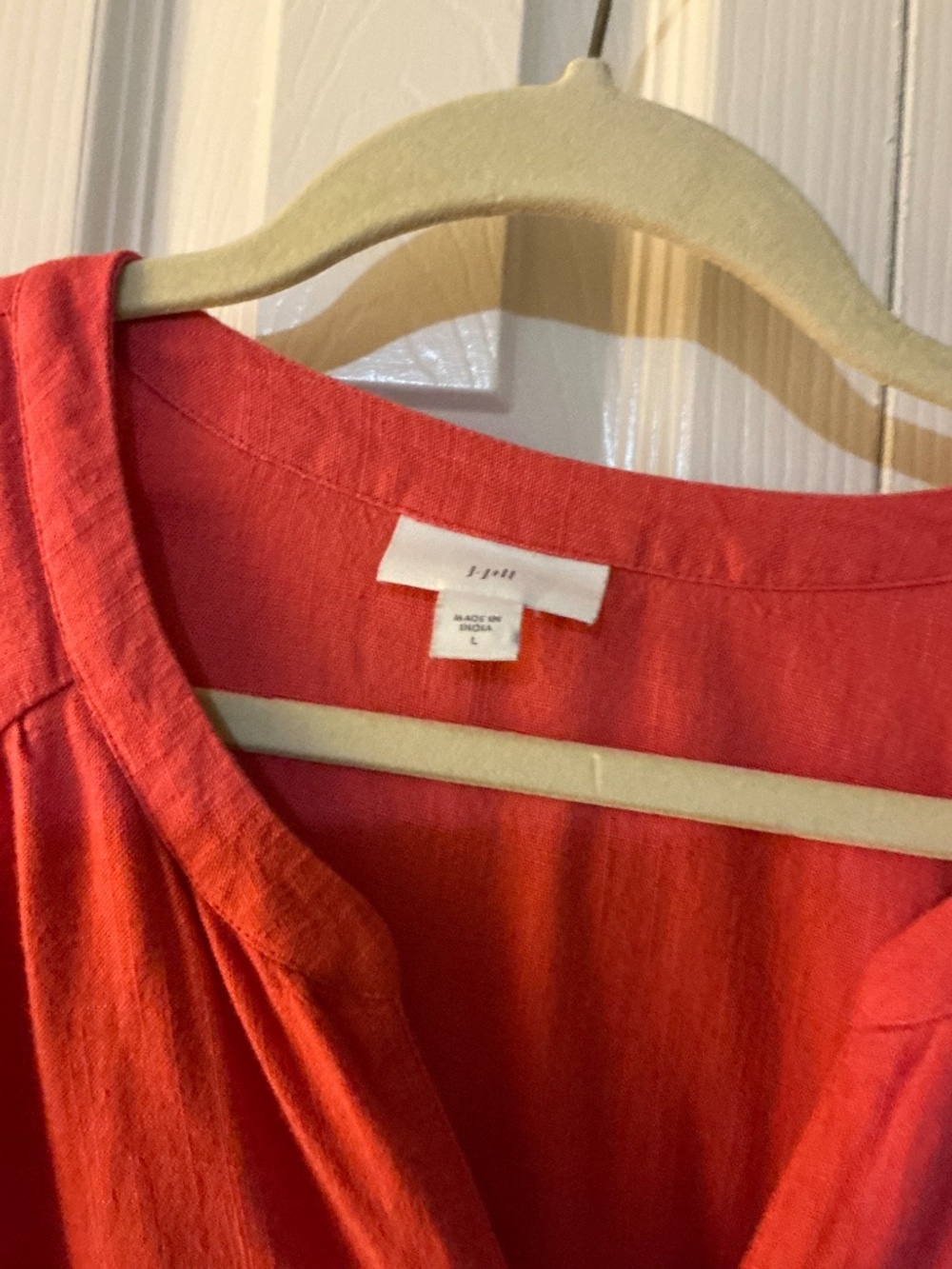 J. Jill Courtyard Dress in Guava / Coral Red - Picture 2 of 3